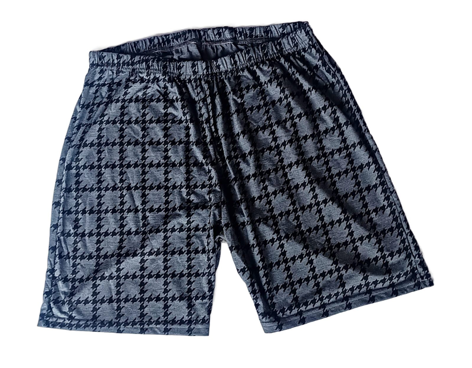 Bermuda Masculina Pied de Poule Cinza