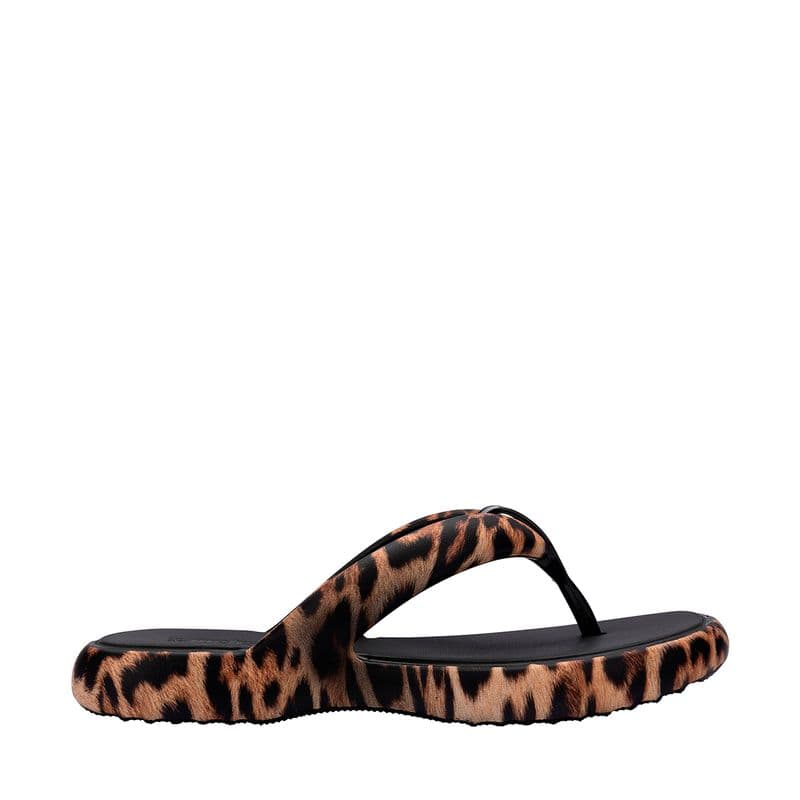 Sandália Melissa Free Low Print Preto/Marrom