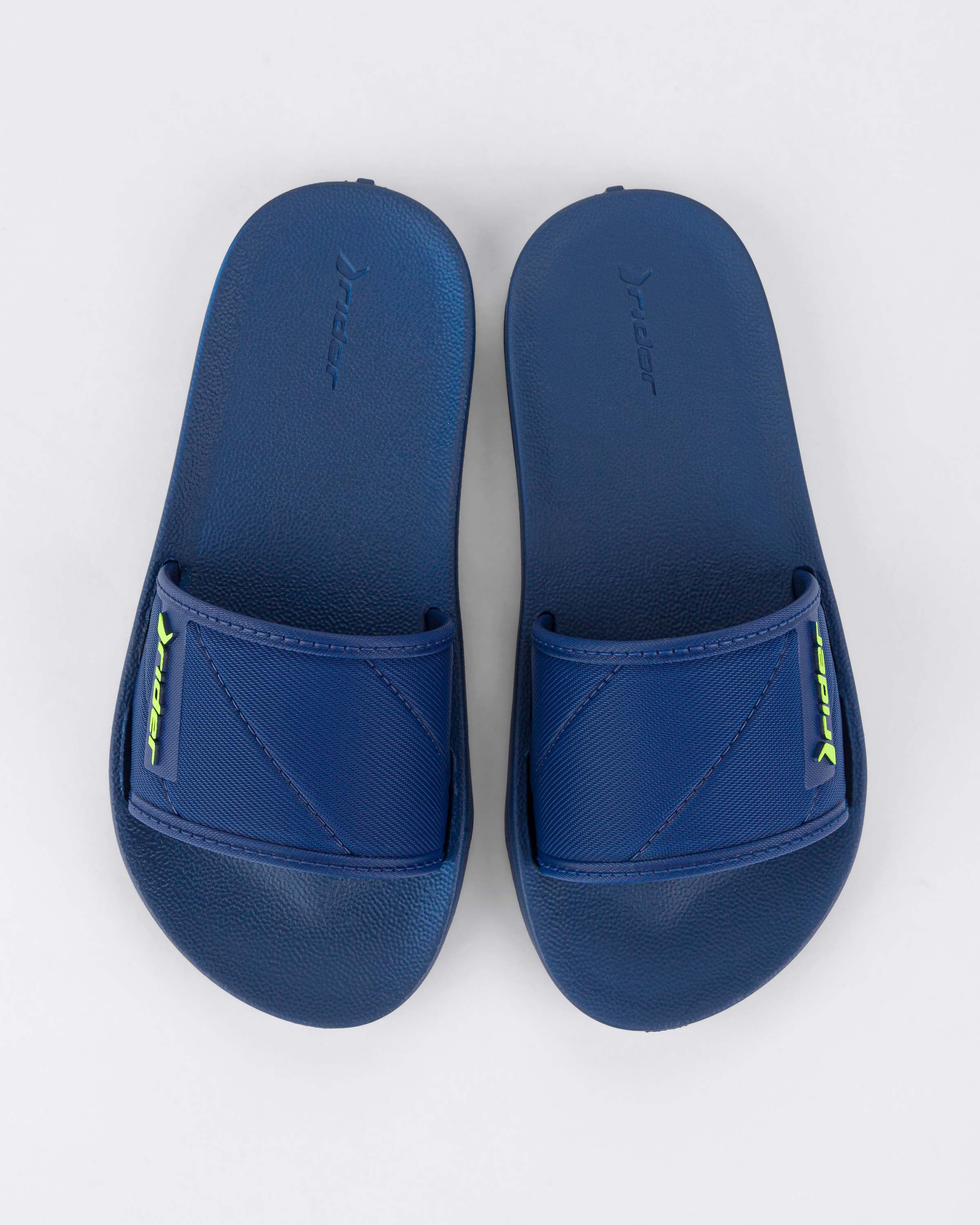 Chinelo Slide Infantil Rider Street Azul/Verde