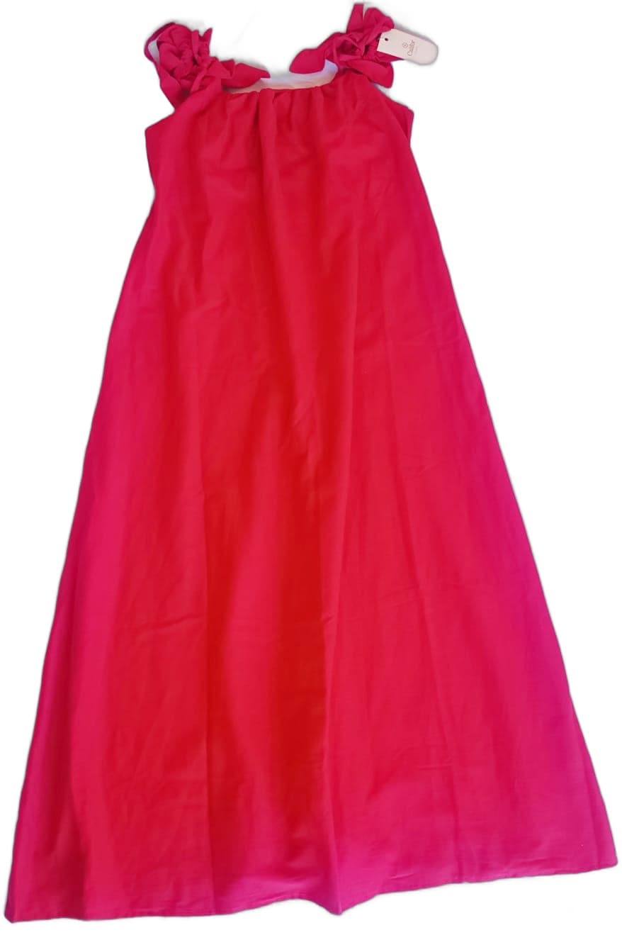 Vestido Longo Vermelho com Alca de Amarrar