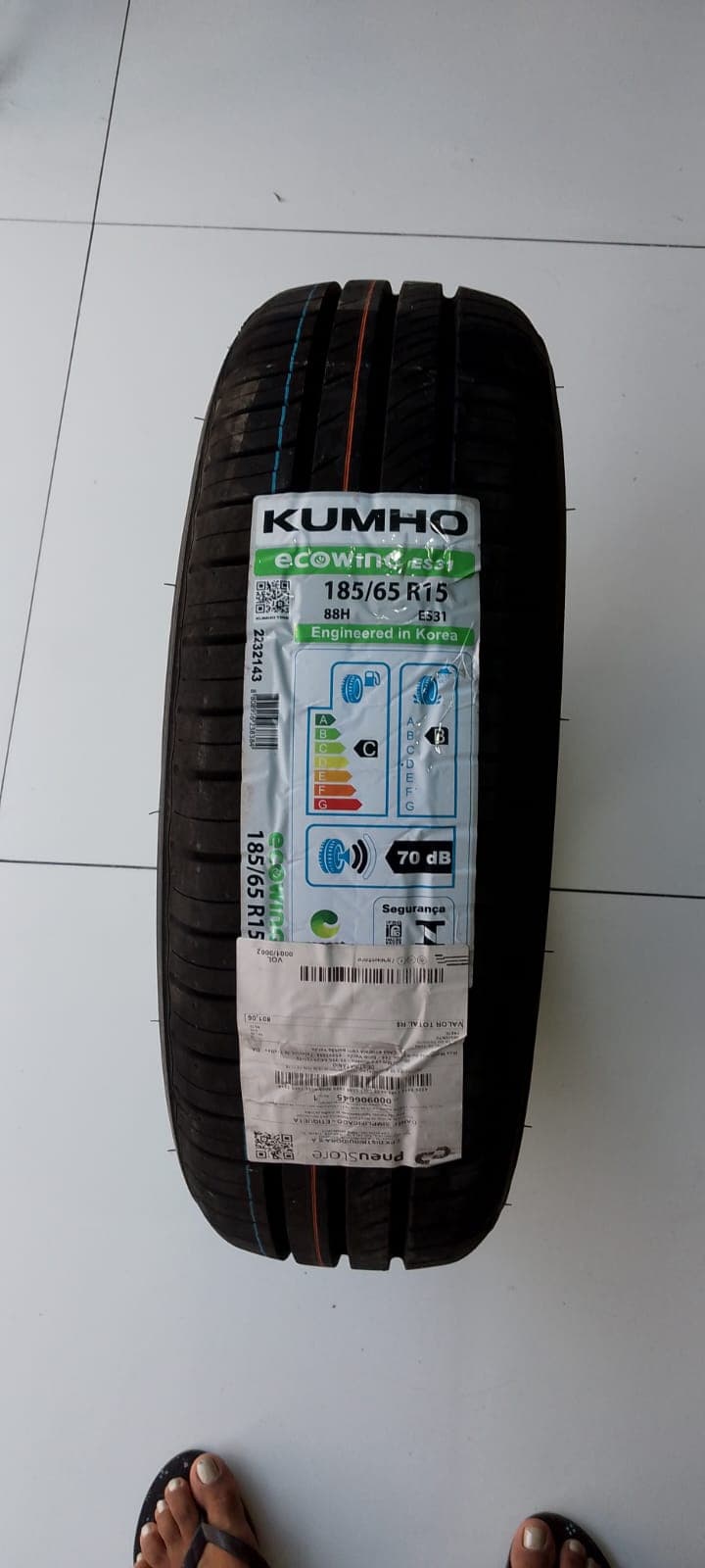 Pneu Kumho Ecowing ES31 185/65 R15 88H Aro 15