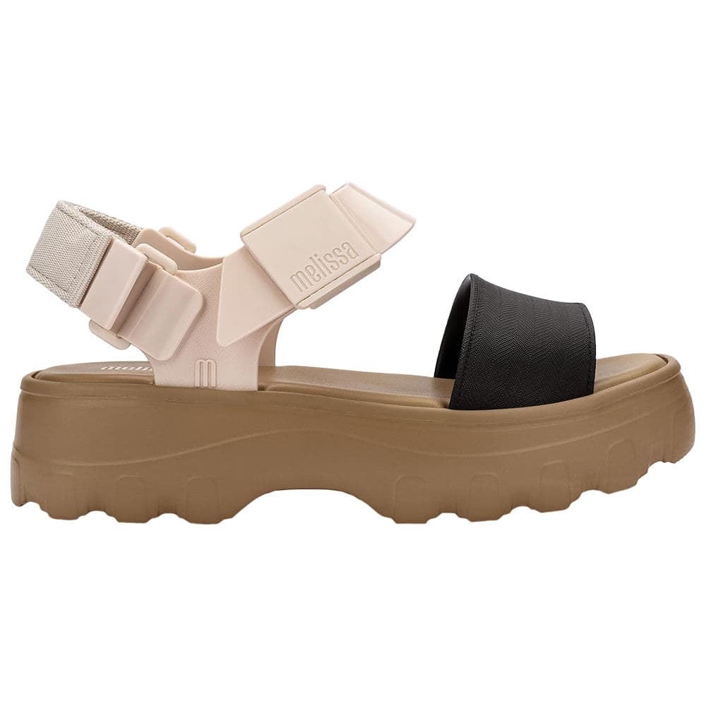 Sandália Melissa Kick Off Sandal Bege/Preto