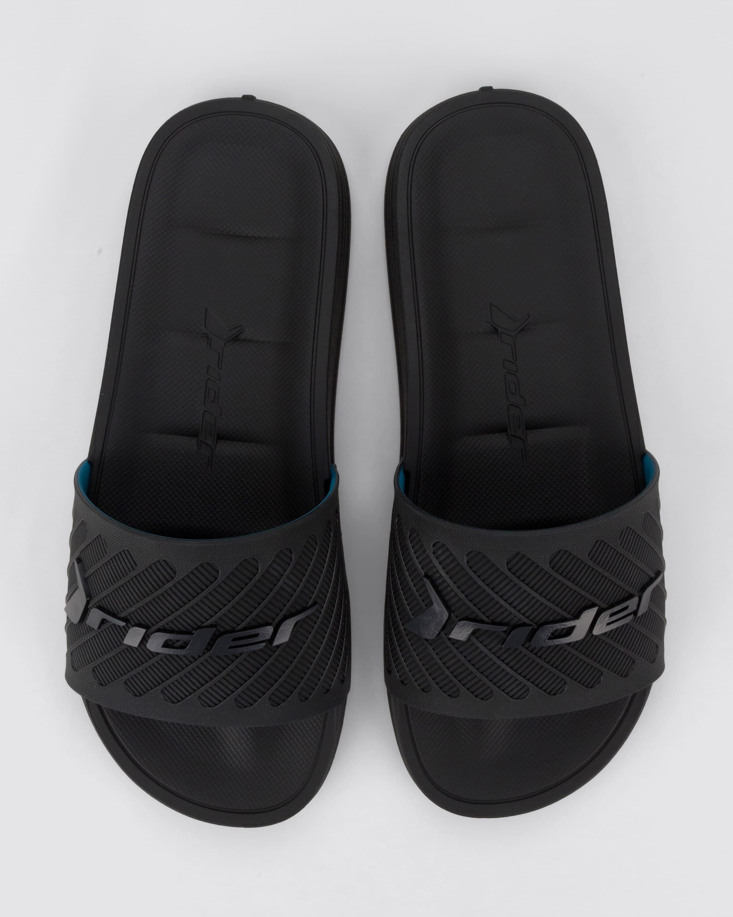 Chinelo Slide Rider Free II Preto/Azul