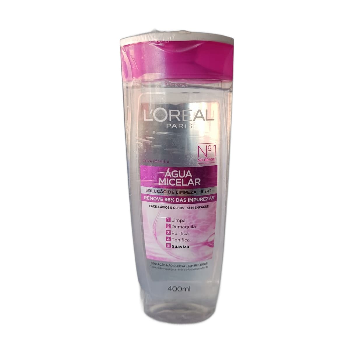 Água Micelar L'Oréal Paris Solução de Limpeza 5 em 1 400ml
