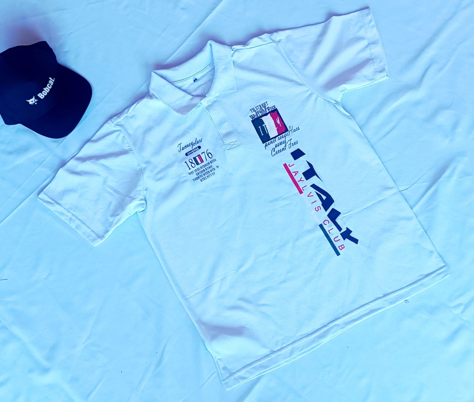 Camisa Polo Masculina Branca Italy Davis Club