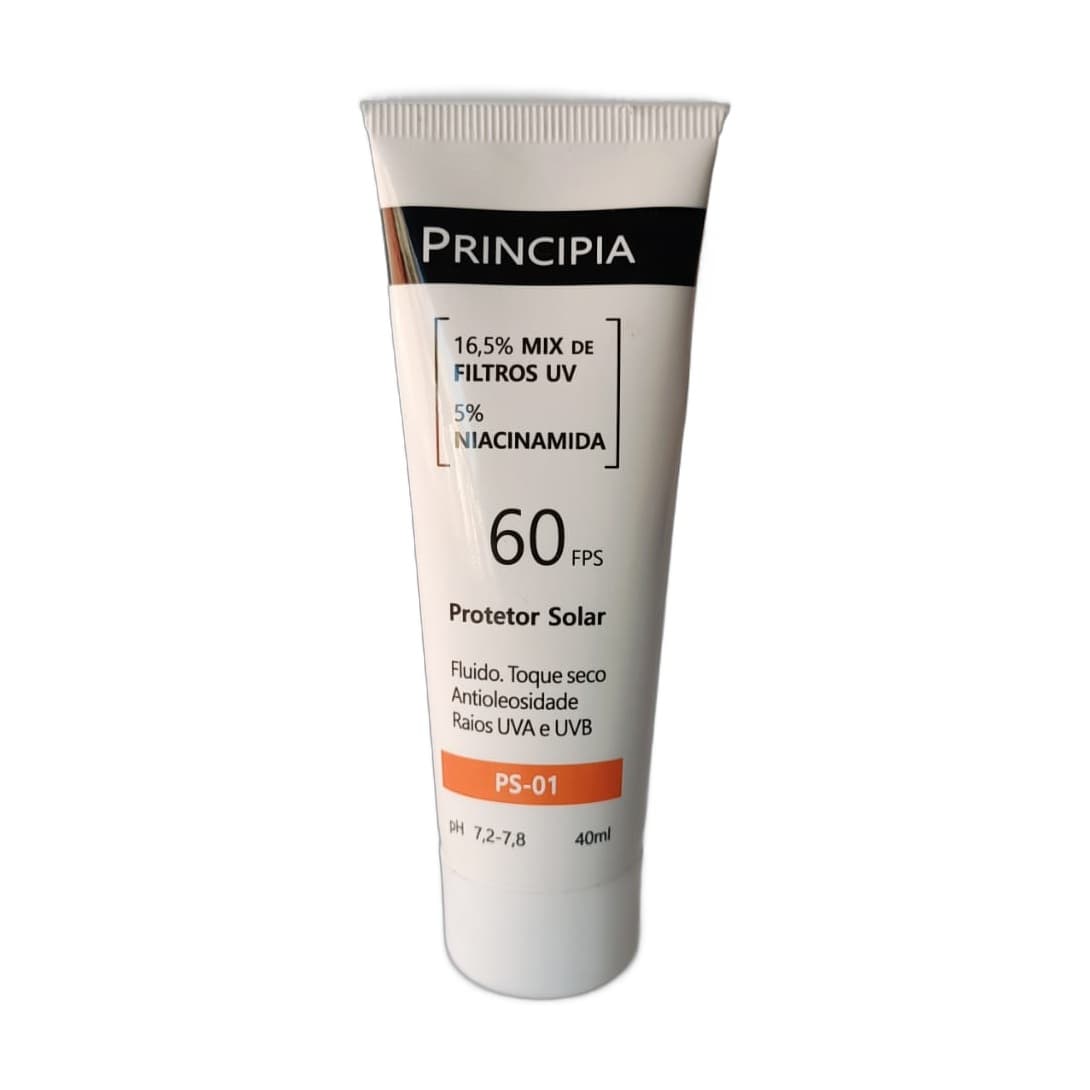 Protetor Solar Facial Principia PS-01 FPS 60 Antioleosidade com Niacinamida 40ml