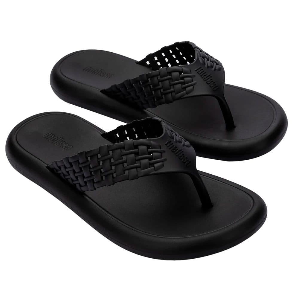 Chinelo Melissa Possession Flip Flop Preto/Preto