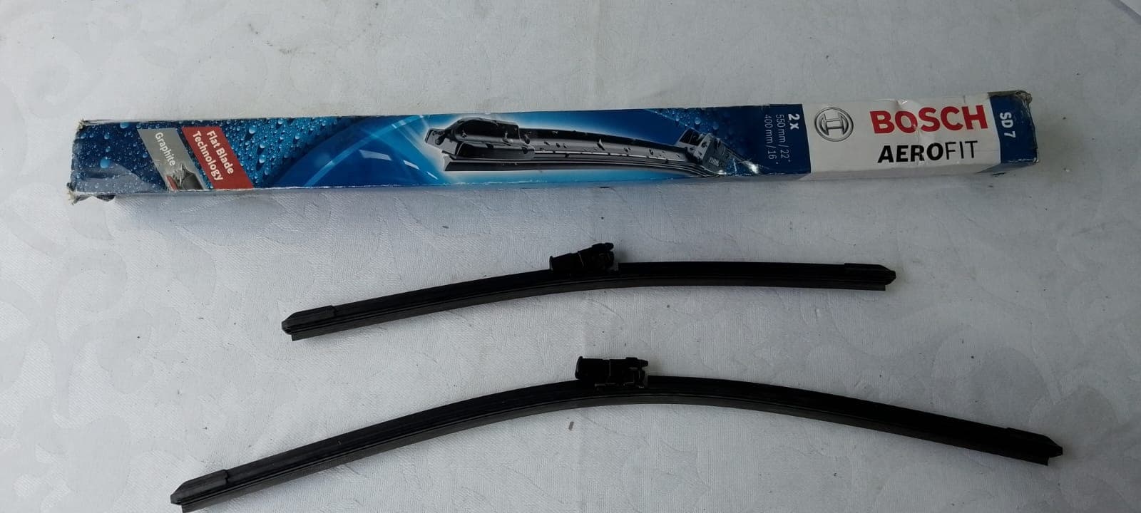 Palheta limpador Bosch Aerofit SD7 par 22" e 16"