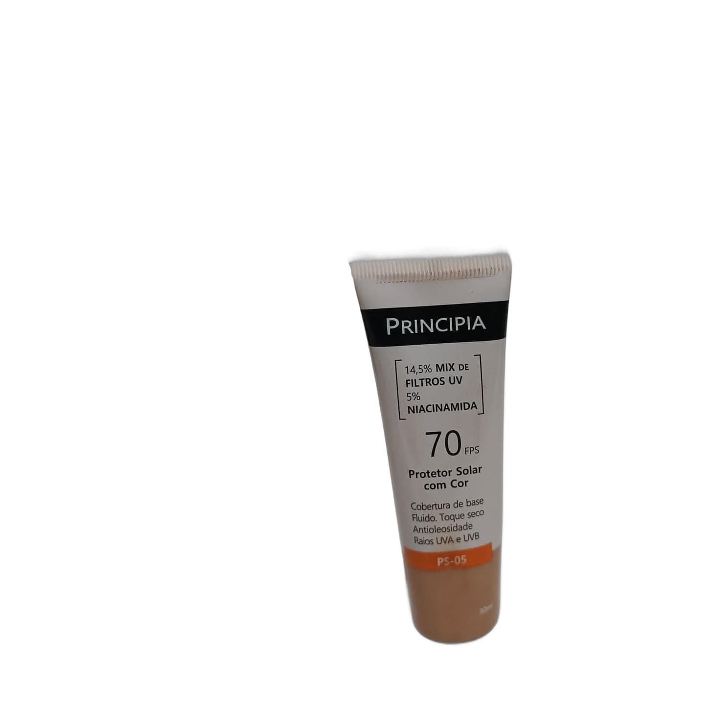Protetor Solar Facial com Cor Principia PS-05 FPS 70 com Niacinamida 30ml