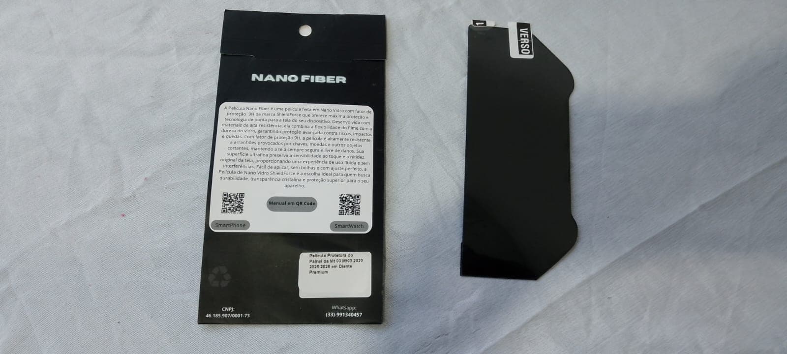 Película painel Yamaha MT-03 2020 em diante nano vidro 9H